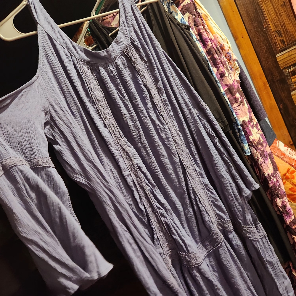 Lavender Cold Shoulder Dress